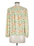 Unbranded 100% Polyester Floral Green Long Sleeve Blouse One size - photo 2