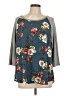 Le Lis Gray Blue 3/4 Sleeve Top Size 2X (estimated) - photo 1