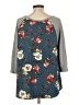 Le Lis Gray Blue 3/4 Sleeve Top Size 2X (estimated) - photo 2