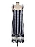 Zara Chevron-herringbone Blue Casual Dress Size M - photo 2