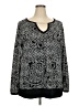 Lane Bryant Silver Long Sleeve Blouse Size 18 - 20 Plus - photo 1