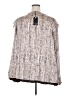Cotton Bleu 100% Polyester Silver Long Sleeve Blouse Size 2X - photo 2