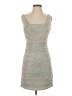 Express 100% Nylon Metallic Silver Cocktail Dress Size 4 - photo 1