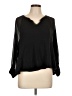 Akemi + Kin 100% Polyester Black Long Sleeve Blouse Size L - photo 1