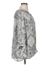 Rose + Olive Paisley Silver 3/4 Sleeve Blouse Size 1X - photo 4
