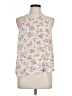 Eclair 100% Polyester Floral Multi Color Ivory Sleeveless Blouse Size L - photo 1