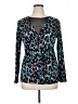 Daisy Fuentes Blue Long Sleeve Blouse Size XL - photo 1
