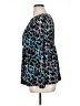 Daisy Fuentes Blue Long Sleeve Blouse Size XL - photo 5