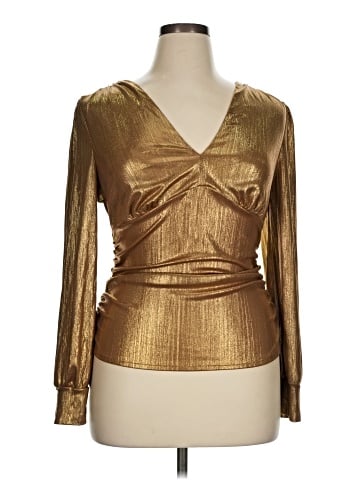 Shein Curve Long Sleeve Blouse (view 1)