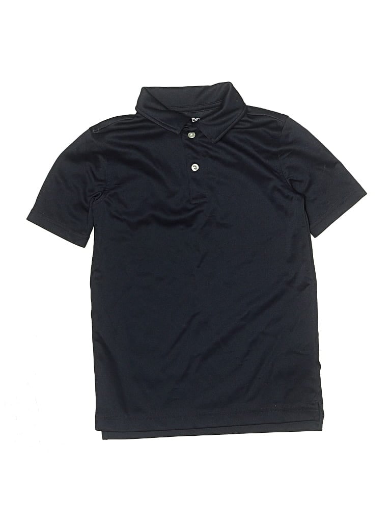 Pre-owned Lands' End Kids'  Short Sleeve Top Black Tops