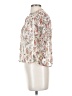 Feathers 100% Viscose Ivory 3/4 Sleeve Blouse Size M - photo 5