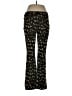 Diane von Furstenberg Animal Print Black Casual Pants Size 12 - photo 1