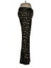 Diane von Furstenberg Animal Print Black Casual Pants Size 12 - photo 4