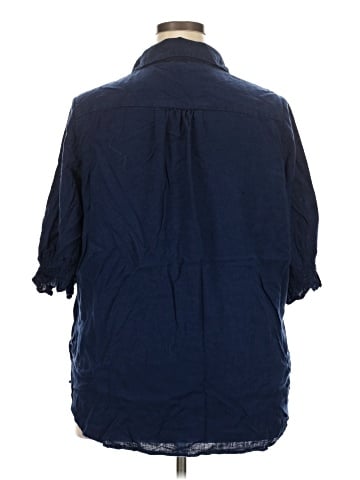 Crown & Ivy 3/4 Sleeve Button-Down Shirt (view 2)