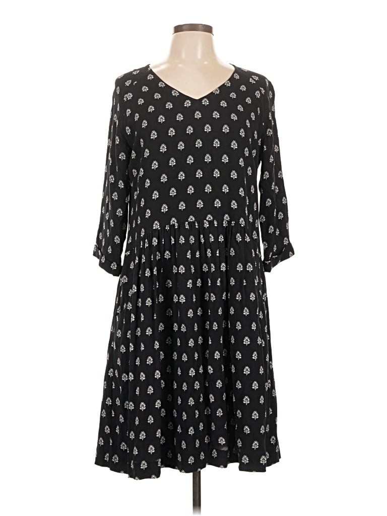 Pre-owned Garnet Hill Casual Dress In Black