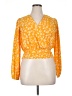 Lane Bryant Yellow 3/4 Sleeve Blouse Size 14 - photo 1