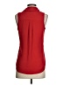 Express 100% Polyester Red Sleeveless Blouse Size XS - photo 2