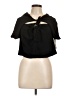 Fanco 100% Viscose Black Short Sleeve Blouse Size L - photo 1