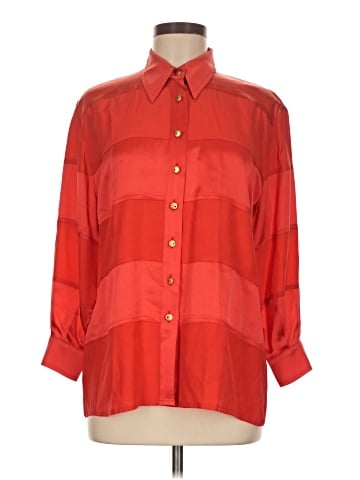 Escada by Margaretha Ley 3/4 Sleeve Silk Top (view 1)