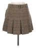 MNG Plaid Brown Casual Skirt Size 2 - photo 2