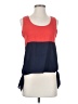 A'gaci Color Block Red Sleeveless Blouse Size S - photo 1