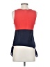 A'gaci Color Block Red Sleeveless Blouse Size S - photo 2