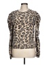 Cloth. by Design 100% Cotton Animal Print Brown Pullover Sweater Size L - photo 1