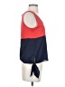 A'gaci Color Block Red Sleeveless Blouse Size S - photo 4