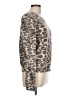 Cloth. by Design 100% Cotton Animal Print Brown Pullover Sweater Size L - photo 4