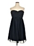 Bill Levkoff 100% Polyester Solid Blue Cocktail Dress Size 16 - photo 1