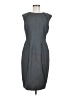Tahari Solid Gray Casual Dress Size 8 - photo 1