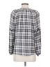 Eyeshadow 100% Rayon Gray Long Sleeve Blouse Size S - photo 2