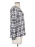 Eyeshadow 100% Rayon Gray Long Sleeve Blouse Size S - photo 4