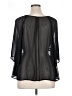 Mudd 100% Polyester Black 3/4 Sleeve Blouse Size XL - photo 2