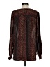 Bob Mackie 100% Polyester Animal Print Brown 3/4 Sleeve Blouse Size XS - photo 2