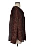 Bob Mackie 100% Polyester Animal Print Brown 3/4 Sleeve Blouse Size XS - photo 4
