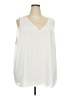 Nine West 100% Polyester Ivory Sleeveless Blouse Size 4X - photo 1