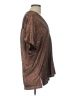 Karlie 100% Polyester Metallic Brown Short Sleeve Blouse Size L - photo 4