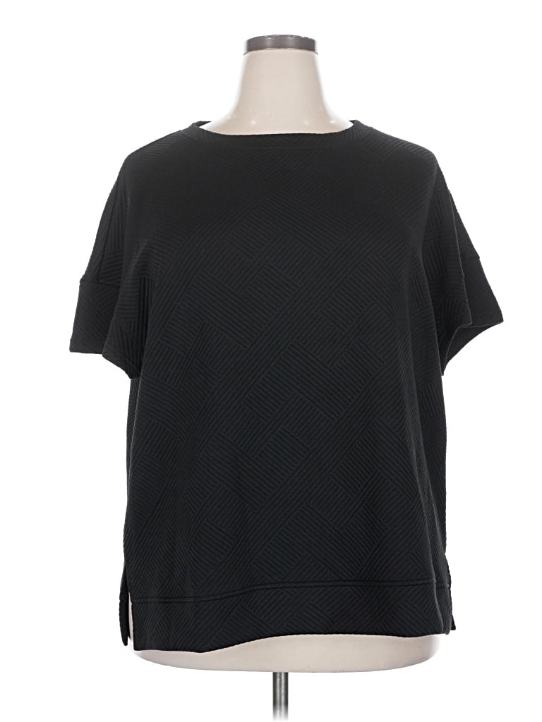 Pre-owned Fashion Poncho In Black