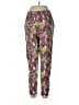 H&M 100% Viscose Floral Pink Casual Pants Size 8 - photo 2