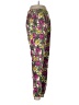 H&M 100% Viscose Floral Pink Casual Pants Size 8 - photo 4