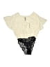 Free People Ivory Short Sleeve Blouse Size XS - photo 1