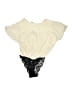 Free People Ivory Short Sleeve Blouse Size XS - photo 2