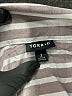 Torrid Stripes Brown Long Sleeve Button-Down Shirt Size 2X Plus (2) - photo 7