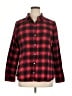 Croft & Barrow 100% Cotton Plaid Red Long Sleeve Button-Down Shirt Size XL - photo 1