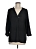 Left Coast by Dolan 100% Polyester Black 3/4 Sleeve Blouse Size M - photo 1