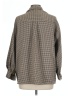 Dee Elly Houndstooth Brown Long Sleeve Blouse Size L (estimated) - photo 2
