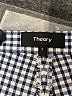 Theory Houndstooth Blue Casual Pants Size 6 - photo 7