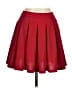 Shein Solid Red Casual Skirt Size 6 - photo 1