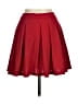 Shein Solid Red Casual Skirt Size 6 - photo 2